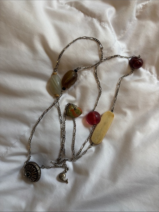 Jewelry - Boho natural stone necklace